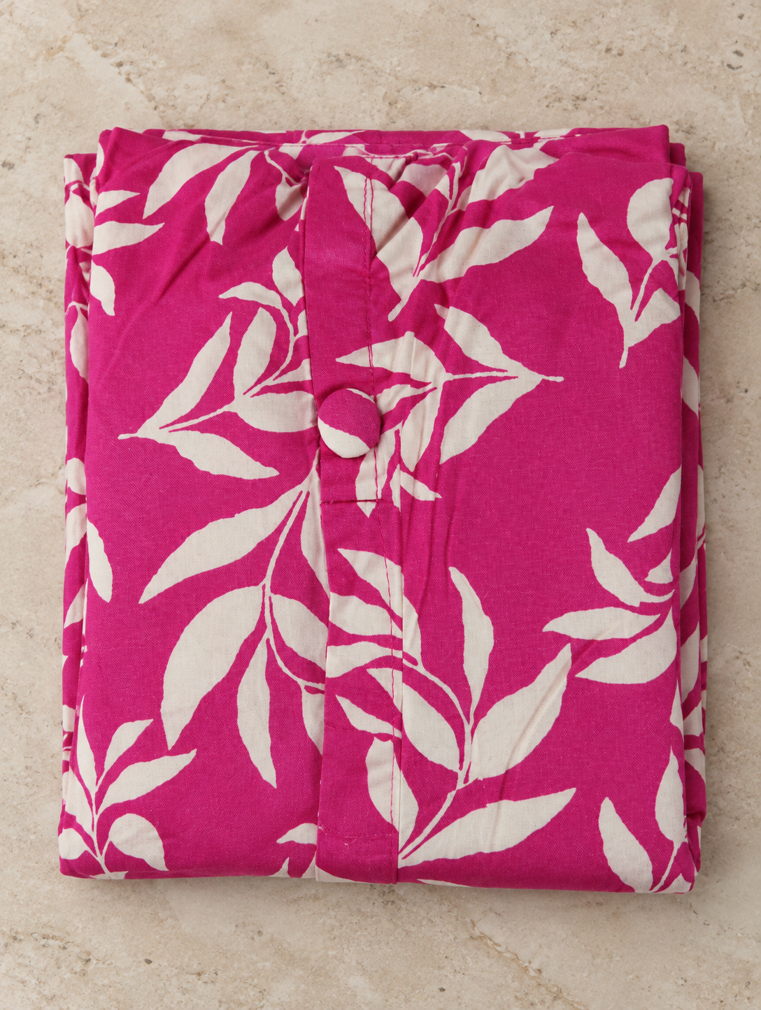 Pink Leaf Print Co-ord Set