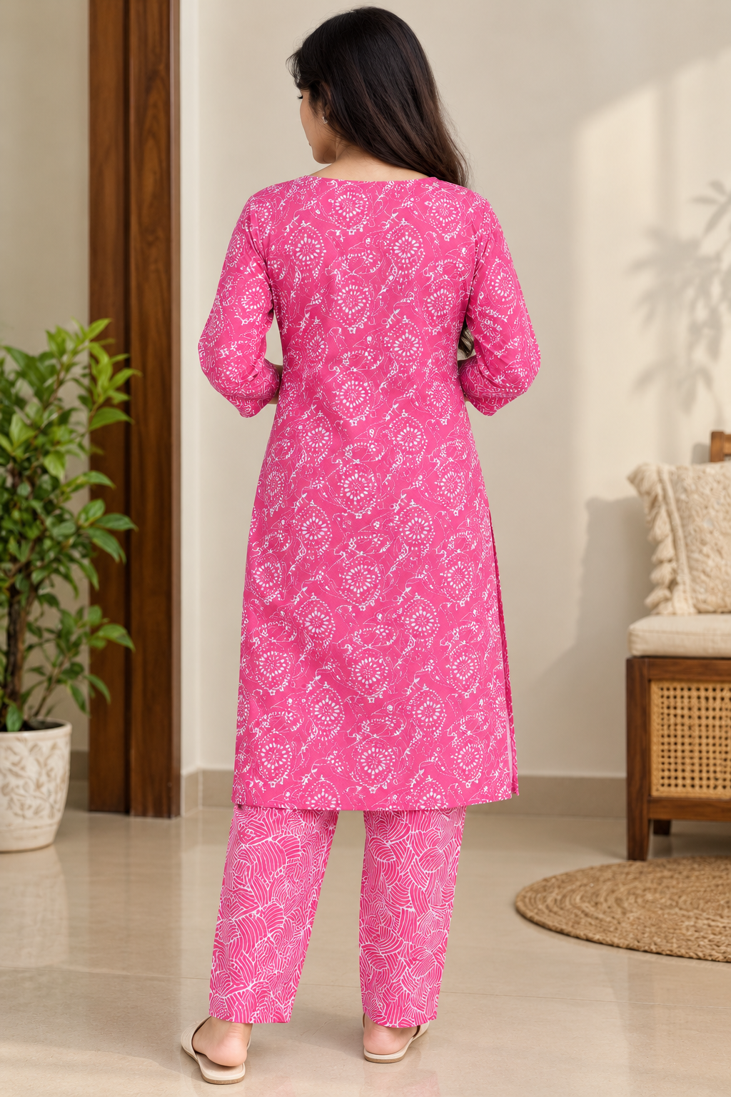 Pink Printed Co-ord Set